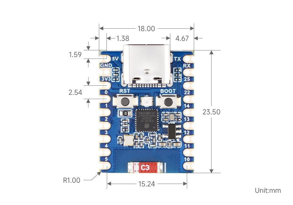ESP32-H2 Mini Development Board