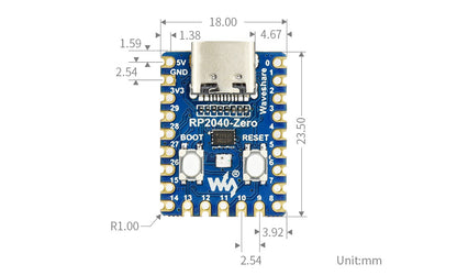 RP2040-Zero, Mini Development Board